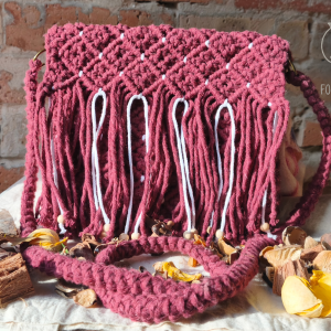 Válltáska - bordó